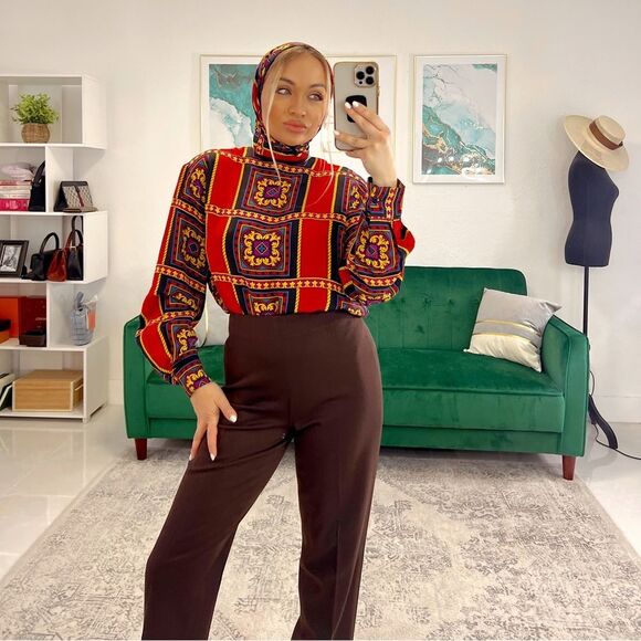 Talbots Brown Classic Pants - Picture 3 of 9